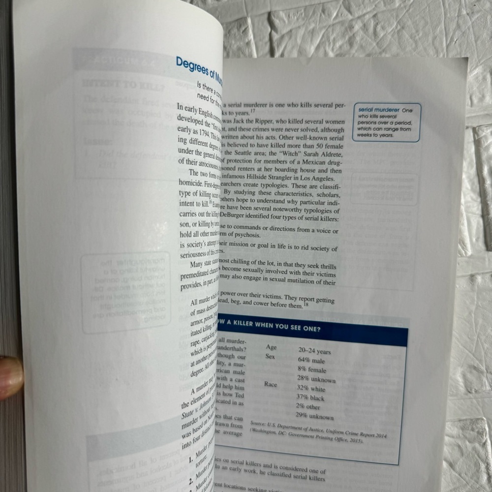 Principles of Criminal Law, 7th edition
Published by Pearson, Roberson O'Reilley - Picture 7 of 8